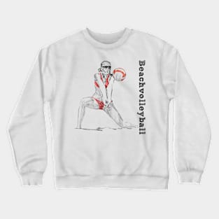 Beachvolleyball Crewneck Sweatshirt